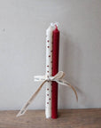 Set de 4 Velas Delgadas - Rojo, Corazones