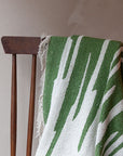 Manta Haxby, Verde, Algodón Reciclado