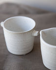 Milk and sugar set, Grey/White