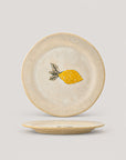 Lemon Plate, Yellow, Stoneware