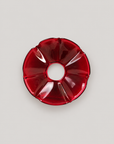 Glass Candle ring - red
