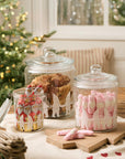 Glass jar Santa's helpers