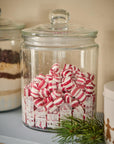 Glass jar Christmas town