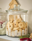 Glass jar Christmas town