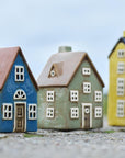 House f/tealight Nyhavn blue door