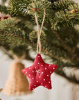 Fabric Stars red My Nostalgic Christmas