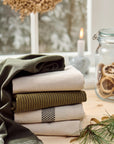 Tea towel moss green