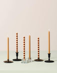 Candle holder f/1.3 cm candle w/block