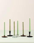 Candle holder f/1.3 cm candle w/block