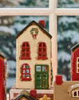 House Green Door and Wreath