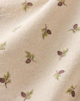 Tea Towel natural with cones on twigs