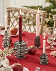 Box with 12 taper candles cream