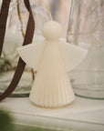 Angel candle grooved paraffin