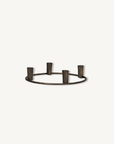 Candle Holder Metal Brown