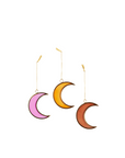Hanging glass moon