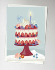 CAKE WITH STRAWBERRY