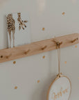 Hook rack with card holder