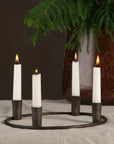 Candle Holder Metal Brown