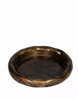 Candle Holder Twisted Old Brown