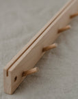 Hook rack with card holder