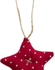 Fabric Stars red My Nostalgic Christmas
