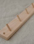 Hook rack with card holder