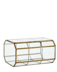 Partitioned glass box