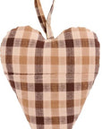 Heart with pocket on front brown