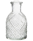 Pharmacy glass f/dinner candle harlequin pattern