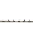 Hook rack w/8 hooks stainless steel-look