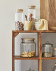 Glass Jar With Wooden Lid - 3 sizes