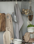 Hook rack w/8 hooks stainless steel-look