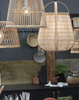 Hanging lamp bamboo cord L:150 cm