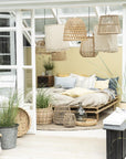 Hanging lamp bamboo cord L:150 cm