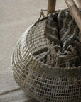 Basket round - long handle