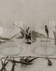 Conjunto de 2 copos Mama & Mini preto