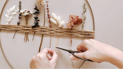 "Blooming Beauty: A Step-by-Step Guide to Crafting Your Own Dried Flower Wreath"