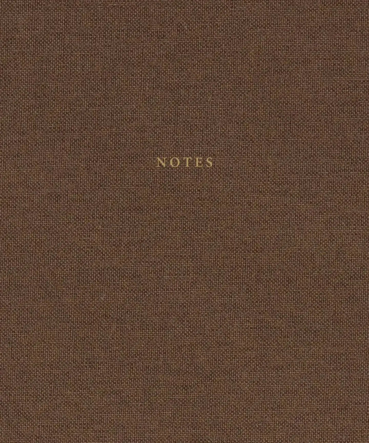 Brown Linen & Golden Notebook