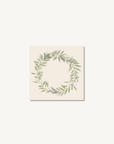 Napkin green wreath 20 pcs per pack