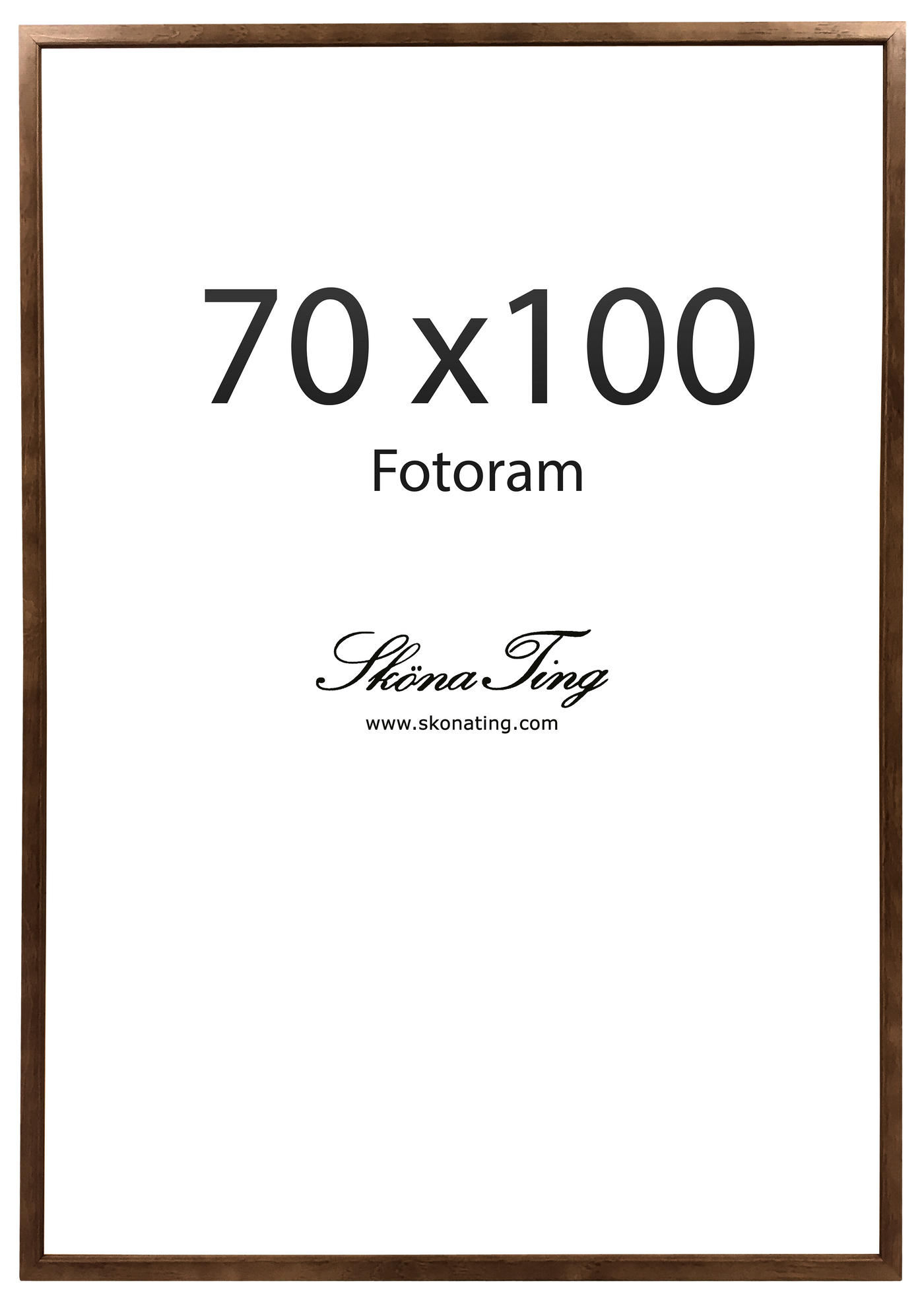 Wooden Frame - Walnut 70x100cm