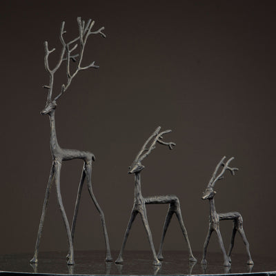 Reindeer Black Cast Iron