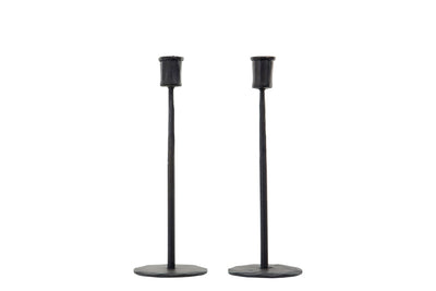 Candle Holder - Straight Black