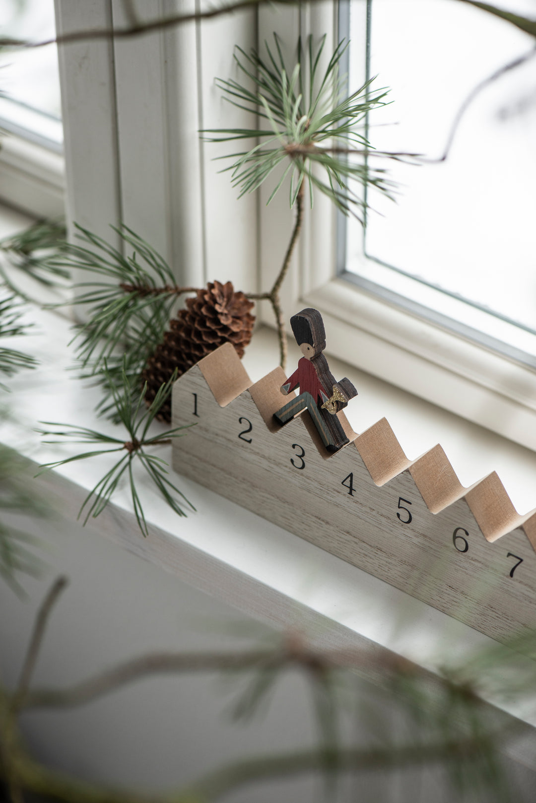 Calendario navideño 1-24 conduciendo coche