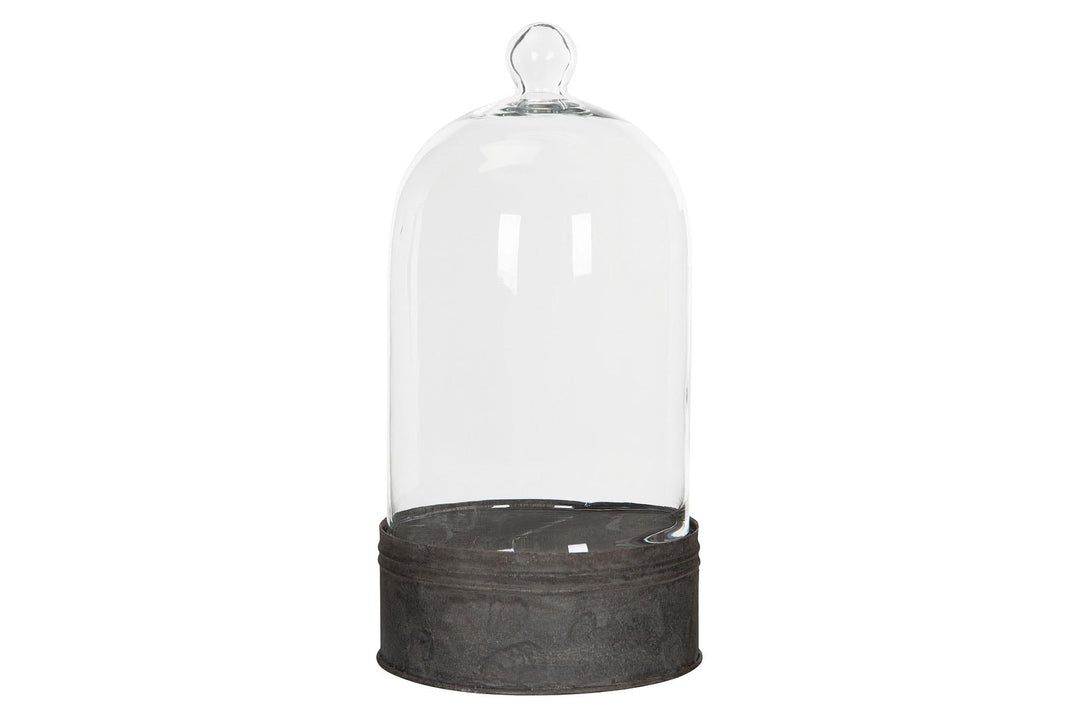 Cúpula de Vidrio - Base Metálica Reversible