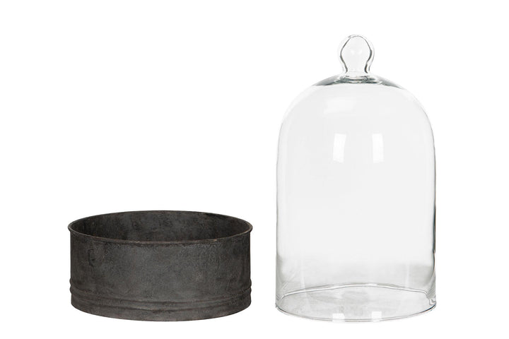 Cúpula de Vidrio - Base Metálica Reversible