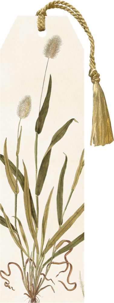 Book Mark with Tassel - Hare's-tail Grass