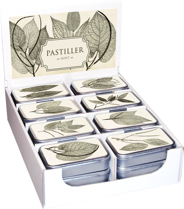 Pastille Tin - Mint/ Pepper Plants Art