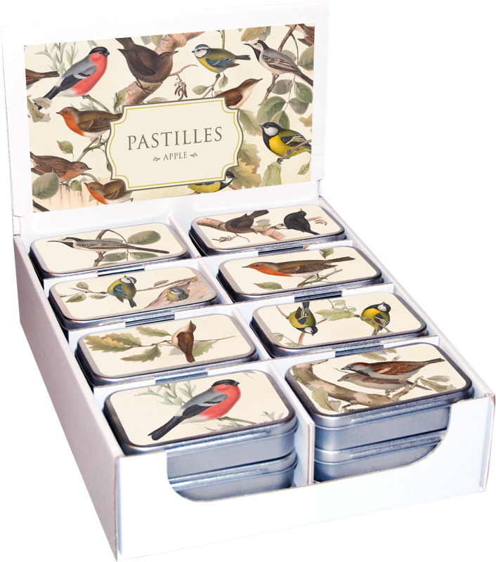 Pastille Tin - Apple/Nordic Birds Art