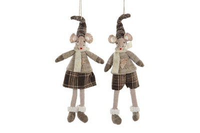 Hanging Mice Mix - Creme/Mule