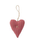 Fabric hearts red